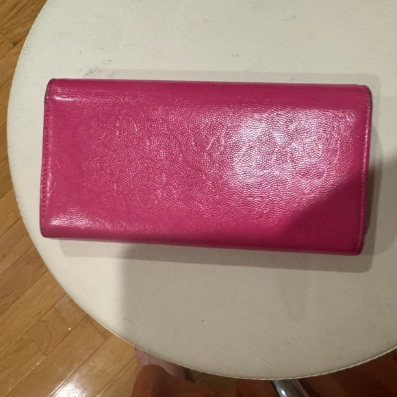 Auth CHANEL camellia Barbie pink long wallet - Picture 6 of 7